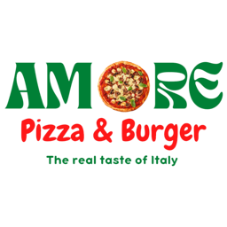 Amore Pizza & Burger logo.